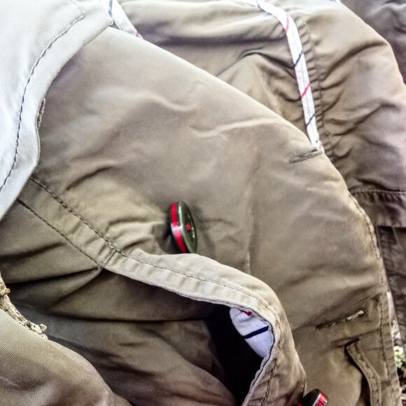 NWT Miss Sixty Khaki Glampy Military Utile Mini Jacket - Picture 3 of 4